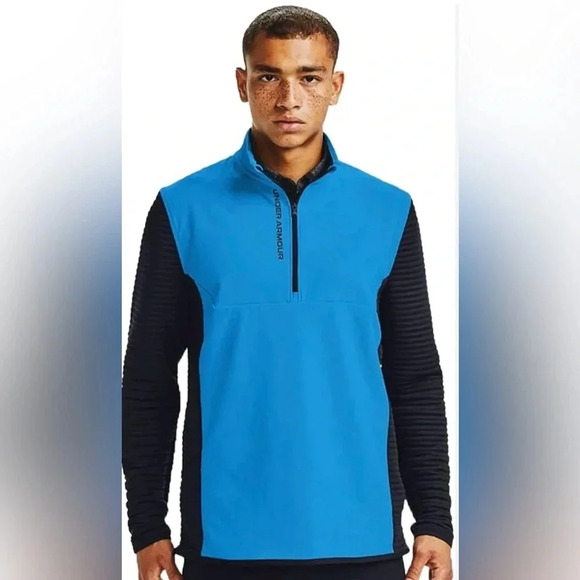 Under Armour Blue Black Storm Evolution Dayton Half Zip Jacket - Picture 1 of 11